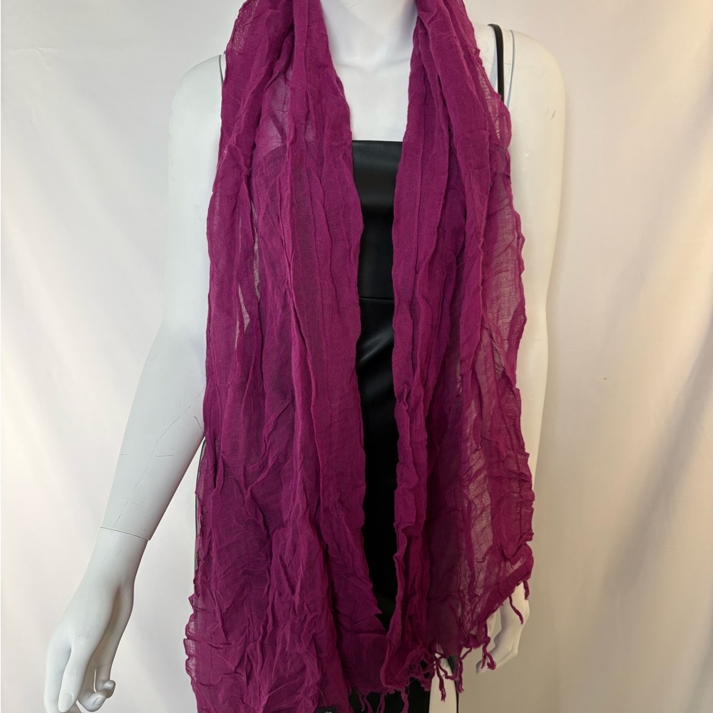 Purple Gauzy Scarf